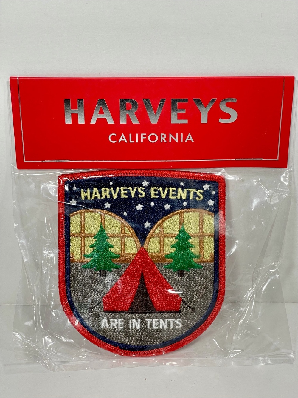 Harveys Seatbelt Patch HARVEYS EVENTS ARE IN TENTS New